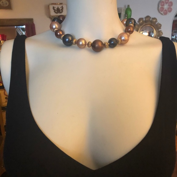 Vintage Bead Choker Necklace - Picture 3 of 4